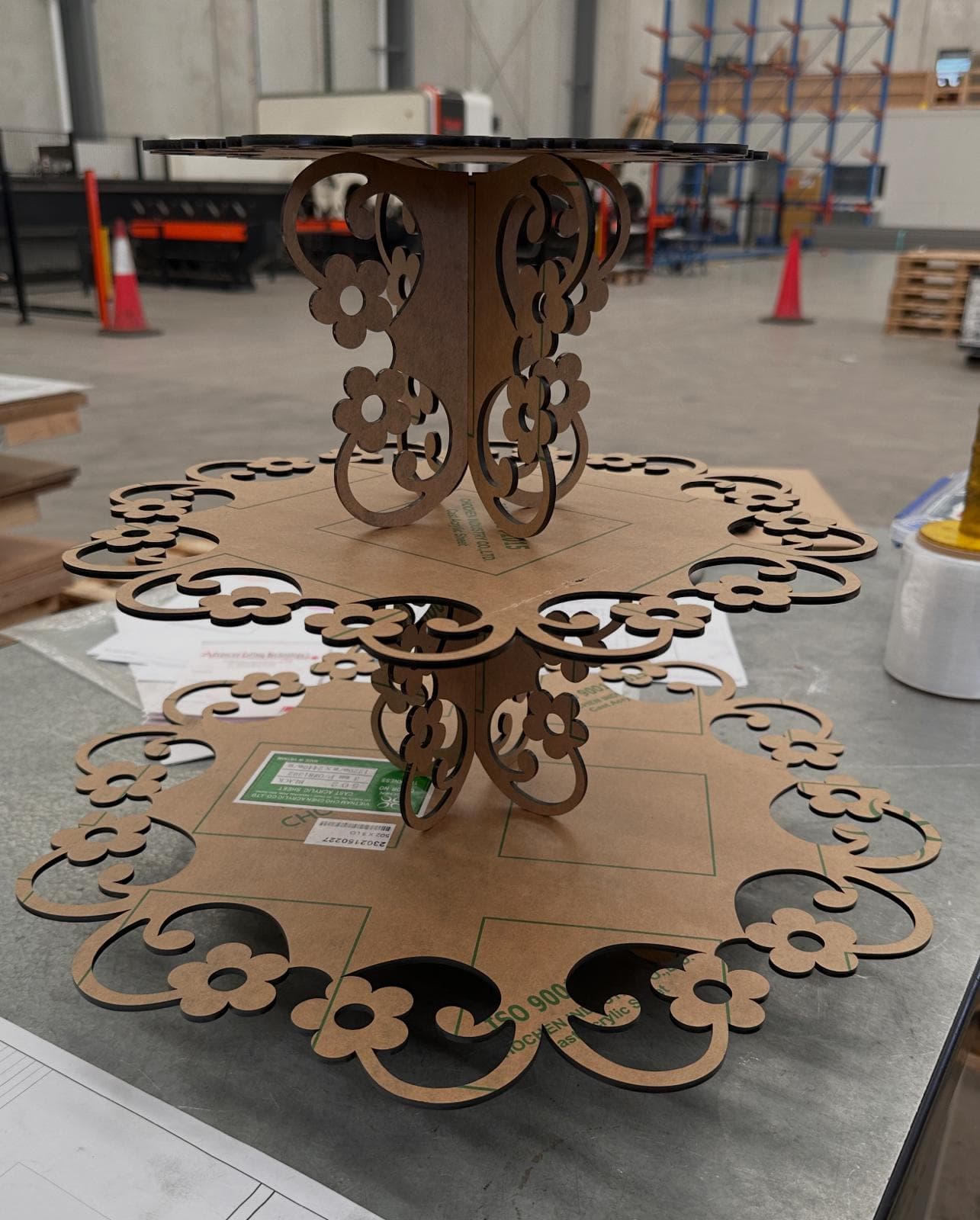 Laser-Cut Display Stand — Laser Cutting by Orion Metal Industries