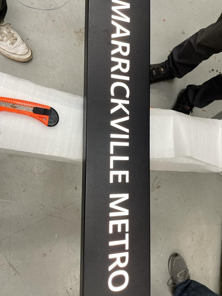 Laser-Cut Signage Channel — Laser Cutting by Orion Metal Industries