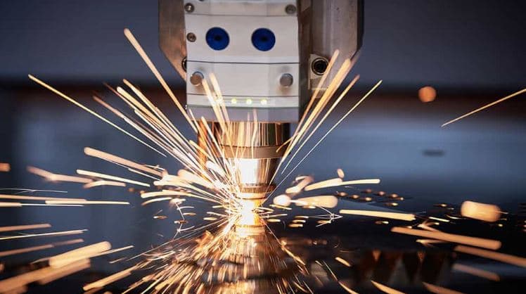 CNC laser cutting machine at the Orion Metal Industries workshop in Moorabbin